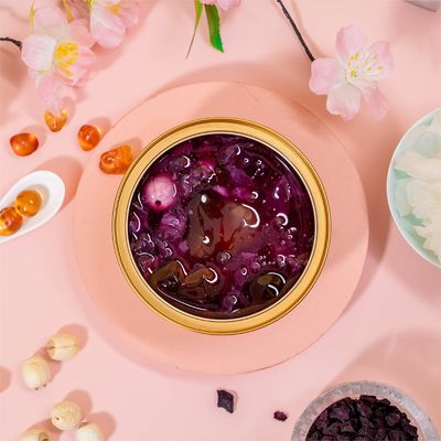 satın al Mor Tatlı Patates Şeftali Sakız Tremella Çorbası Hafif Tatlı 168g 228g Çevrimiçi üretim