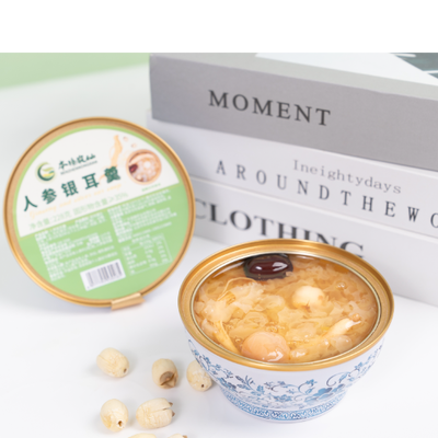 satın al Yapay katkı maddeleri yok Ginseng Kar Mantarı Yavaş Kaynatılmış Çorba Üretim Hatı Kapasitesi 1,5 milyon kase Toplu siparişler için uygun geleneksel çorba Çevrimiçi üretim