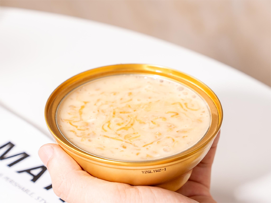 İyi bir fiyat. Yumuşak ve kremalı tropikal kuşlar yuvası congee açıldıktan hemen sonra yiyin sağlıklı ve uygun anında hizmet etmeye hazır çevrimiçi